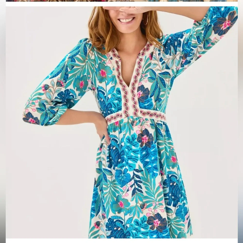Lilly Pulitzer Wesley skirted romper. Size 4 NWT - Picture 1 of 3